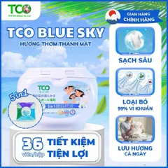 Viên Giặt Xả TCO 5 In 1 Công Nghệ Nhật Bản Hộp 36 Viên - Hương Rose, Blue Sky, Dreaming Lotus