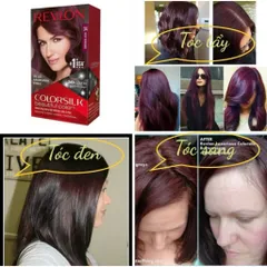 [ MÀU 34 ĐỎ TÍM ] Nhuộm tóc MỸ Revlon Colorsilk Deep Burgundy – Màu nhuộm Revlon số 34: Tone màu đỏ tím sậm 807104