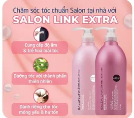 Bộ Dầu Gội Xả Phục Hồi Tóc Kumano Salon Link Extra 1000ml Giúp Mềm Mượt Và Phục Hồi Tóc [hàng nhập khẩu]