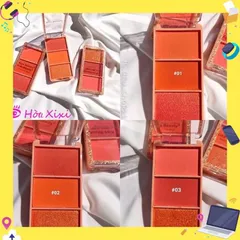 Phấn má hồng 3 ngăn Kiss Beauty Peach of Blush 807609