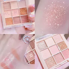 HOT Bảng Phấn Mắt HLLR 9 Màu make up không thấm nước Chống các giọt mồ hôi Hiệu 807709