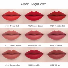 Son lì chính hãng Amok Unique City Technical Matte Lipstick 807842