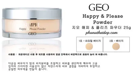 PHẤN PHỦ BỘT GEO SEMPRE HAPPY & PLEASE POWDER 808076