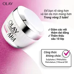 Combo Olay Luminous Niacinamide + AHA Moisturiser Giúp Trắng Da Mờ Thâm Nám [hàng nhập khẩu]
