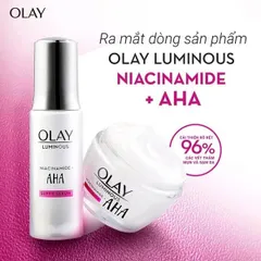 Combo Olay Luminous Niacinamide + AHA Moisturiser Giúp Trắng Da Mờ Thâm Nám [hàng nhập khẩu]