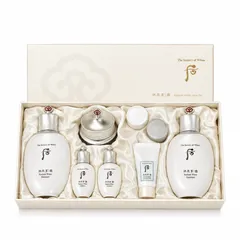 Bộ Dưỡng Trắng Da Whoo Gongjinhyang Seol Radiant White 8 Món - Kem Dưỡng Ẩm Đặc Biệt, Trắng Mịn Sáng Da, Chống Nắng, Ngừa Lão Hóa