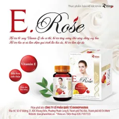 Vitamin E.ROSE-bổ sung vitamin E cho cơ thể,hỗ trợ tăng cường khả năng chống oxy hoá,giúp làm chậm quá trình lão hoá da