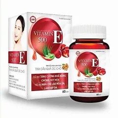 Vitamin E 500 DK – Viên Uống Đẹp Da, Chốngg Lãoo Hóaa, Cải Thiện Nội Tiết Tố Nữ (60 viên)