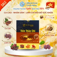 Tiên Thảo Chi Vinacacao - Hộp 15 Gói Bột Ca Cao Nhân Sâm và Nấm Linh Chi Tăng Cường Sức Khỏe Hàng Ngày - Xuất Kèm VAT