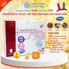 Andrositol Plus - Hỗ Trợ Sinh Sản Nam Giới, Tăng Cường Tinh Trùng Hiệu Quả - Sản Phẩm Chính Hãng Nhập Khẩu Từ Ý