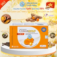 Viên Uống Hỗ Trợ Giảm Viêm Loét Dạ Dày CumarGold New - 30 Viên - Chính Hãng & Xuất Kèm VAT 8%