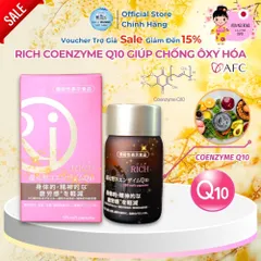 Viên Uống Rich Coenzyme Q10 Hỗ Trợ Tim Mạch - Hộp 120 Viên Chính Hãng Nhật Bản, Giảm Mệt Mỏi, Chống Oxy Hóa