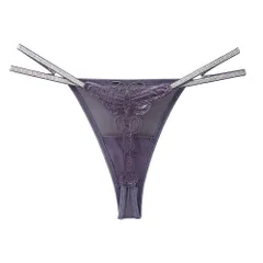 Quần Lót Lọt Khe Sexy Họa Tiết Bướm Gợi Cảm – T359 Tím