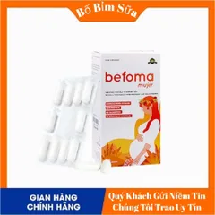 Befoma Hộp 30V Bổ sung Sắt hữu cơ , Axit folic thế hệ 4, vitamin Khoáng chất