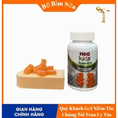 [ Chính Hãng ] NEO KIDS Gummies Kẽm Hữu Cơ Neo Kids Hộp 60 Viên Nhai 808478