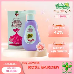 [ MUA 1 TẶNG 1 ] Dung Dịch Vệ Sinh ROSE GARDEN Hộp 150ml MỘC AN Thành Phần Lá Trầu Không, Nha Đam, Tía Tô, Bạc Hà