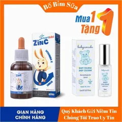 FERROLIP BABY Sắt Hữu Cơ Dạng Siro Nhỏ Giọt Hương Vị Đào Hộp 30ml Và Kẽm ZinC Smartbibi Hộp 30ml 808488
