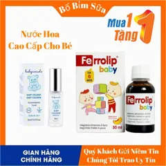 FERROLIP BABY Sắt Hữu Cơ Dạng Siro Nhỏ Giọt Hương Vị Đào Hộp 30ml Và Kẽm ZinC Smartbibi Hộp 30ml 808488