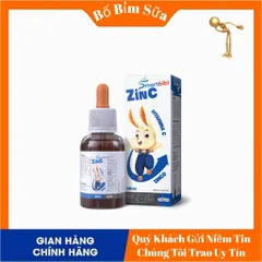 ComBo Sieu Sale Smartbibi ZinC Bổ Sung Kẽm Hữu Cơ Và Vitamin C Cho Bé Thiếu Kẽm Hộp 30ml