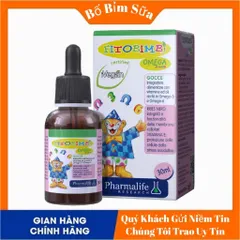 Fitobimbi Omega Junior  Bổ Sung Giúp Phát Triển Trí Não Cho Bé,Tốt Cho Mắt Hộp 30ml