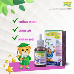 Fitobimbi Omega Junior  Bổ Sung Giúp Phát Triển Trí Não Cho Bé,Tốt Cho Mắt Hộp 30ml