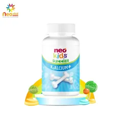 [ Chính Hãng ] NEO KIDS Gummies Canxi Vị Sữa Chua Bổ Sung Canxi Và Vitamin Cho Bé Hộp 60 Viên Nhai 808497