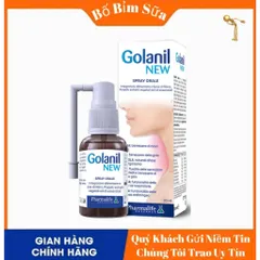 Golanil New Xịt Họng Hỗ Trợ Làm Dịu Họng, Giảm Ho Do Viêm Đường Hô Hấp Trên Chai 30ml 808499