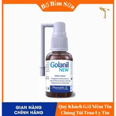 Golanil New Xịt Họng Hỗ Trợ Làm Dịu Họng, Giảm Ho Do Viêm Đường Hô Hấp Trên Chai 30ml 808499