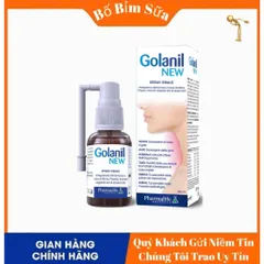 Golanil New Xịt Họng Hỗ Trợ Làm Dịu Họng, Giảm Ho Do Viêm Đường Hô Hấp Trên Chai 30ml 808499