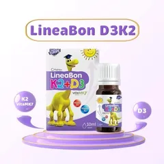 LineaBon K2+D3  Bổ Sung Vitamin K2 Và Vitamin D3 Tăng Cường Hấp Thu Canxi Tối Đa Trẻ Hộp 10ml 808517