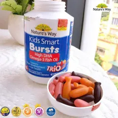 [ Chính Hãng ] Hộp 60 Viên DHA TriO Bổ Sung DHA CHo Bé Nature's Way Kids Smart Nhập Khẩu 808510