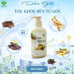 [ MUA 1 TẶNG 1 KHĂN MẶT CAO CẤP ] MỘC AN Dầu Gội Thiên Nhiên 300ml - Thành Phần Nhân Sâm Gừng Bồ Kết Hà Thủ Ô Bồ Hòn