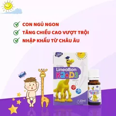 LineaBon K2+D3  Bổ Sung Vitamin K2 Và Vitamin D3 Tăng Cường Hấp Thu Canxi Tối Đa Trẻ Hộp 10ml 808517
