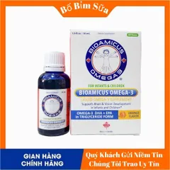 Bioamicus Omega-3  Bổ Sung DHA + EPA Hỗ Trợ Bé Phát Triển Trí Não Và Mắt Sáng Khoẻ Chính Hãng