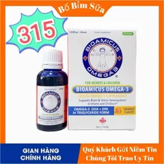 Bioamicus Omega-3  Bổ Sung DHA + EPA Hỗ Trợ Bé Phát Triển Trí Não Và Mắt Sáng Khoẻ Chính Hãng
