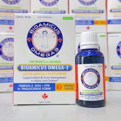 Bioamicus Omega-3  Bổ Sung DHA + EPA Hỗ Trợ Bé Phát Triển Trí Não Và Mắt Sáng Khoẻ Chính Hãng