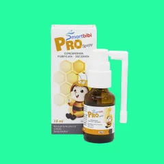 Smartbibi Pro Spray hỗ trợ tăng cường sức khỏe Đường hô hấp trên làm dịu ho, giảm đau họng 808524