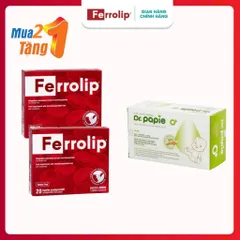 Sắt Hữu Cơ Ferrolip liposome bổ sung sắt cho mẹ bầu phụ nữ mang thai người thiếu sắt