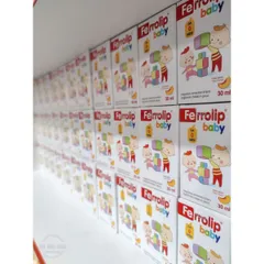 🆘 Sắt FERROLIP BABY sắt hữu cơ dạng siro nhỏ giọt nhập khẩu Italya Hộp 30ml Hàng Chính Hãng