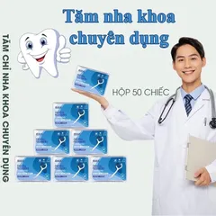 Combo 2 Hộp 50 Tăm Chỉ nha khoa bảo vệ răng miệng chống sâu răng, tăm chỉ nha khoa 808610