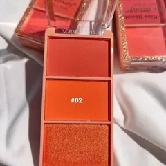 Phấn má hồng 3 ngăn Kiss Beauty Peach of Blush 808761