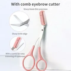 Bộ Dụng Cụ Cắt Tỉa Lông Mày Chuyên Nghiệp Với Kéo Và Lưỡi Dao Cạo 808820