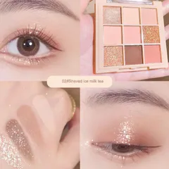 HOT Bảng Phấn Mắt HLLR 9 Màu make up không thấm nước Chống các giọt mồ hôi Hiệu 808837