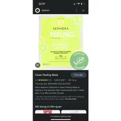 Mặt nạ Tái tạo da căng bóng Peeling sephora nhanh chóng tiện lợi 808952
