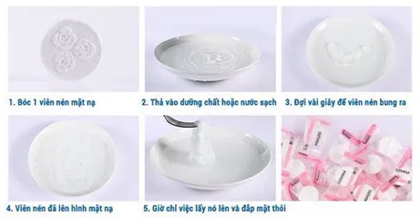 Combo 10 Mặt nạ dạng viên nén MINISO JAPAN 809063