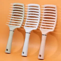 Lược bán nguyệt chải phồng, tạo kiểu tóc, lược chải đầu gỡ rối tóc chuyên dụng, chất liệu nhựa nhẹ, bền, an toàn 809284