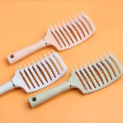 Lược bán nguyệt chải phồng, tạo kiểu tóc, lược chải đầu gỡ rối tóc chuyên dụng, chất liệu nhựa nhẹ, bền, an toàn 809284