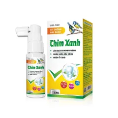 Xịt chống sâu răng Chim Xanh (Chai 30ml) Giúp làm sạch khoang miệng, ngăn ngừa sâu răng và tình trạng ố vàng răng.