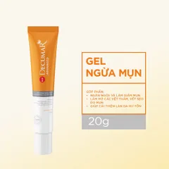 Gel ngừa mụn Decumar Advanced (Tuýp 20g) Giúp kháng khuẩn, giảm viêm, mờ thâm và ngăn ngừa sẹo mụn.