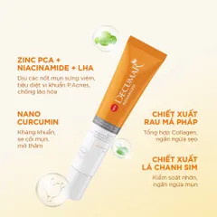 Gel ngừa mụn Decumar Advanced (Tuýp 20g) Giúp kháng khuẩn, giảm viêm, mờ thâm và ngăn ngừa sẹo mụn.